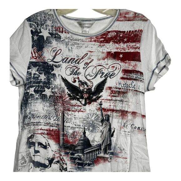 Christopher & Banks "Land of‎ the Free" Shirt - Picture 2 of 6